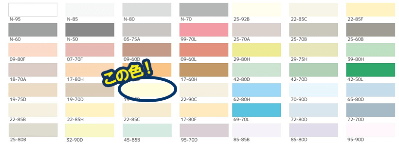 色見本と外壁塗装のカラーシミュレーション3